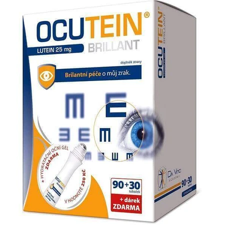 OCUTEIN BRILLANT Лютеїн 25 мг - набір DA VINCI 1×1, дієтична добавка 120 капсул + подарунок: ціни та характеристики