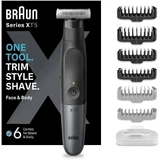Braun X Series Hybrid Электрический мужской триммер для лица и тела XT5200