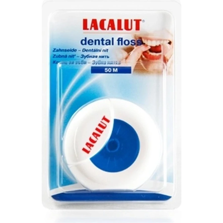 Зубная нить LACALUT 50M 1×1шт, зубная нить: цены и характеристики