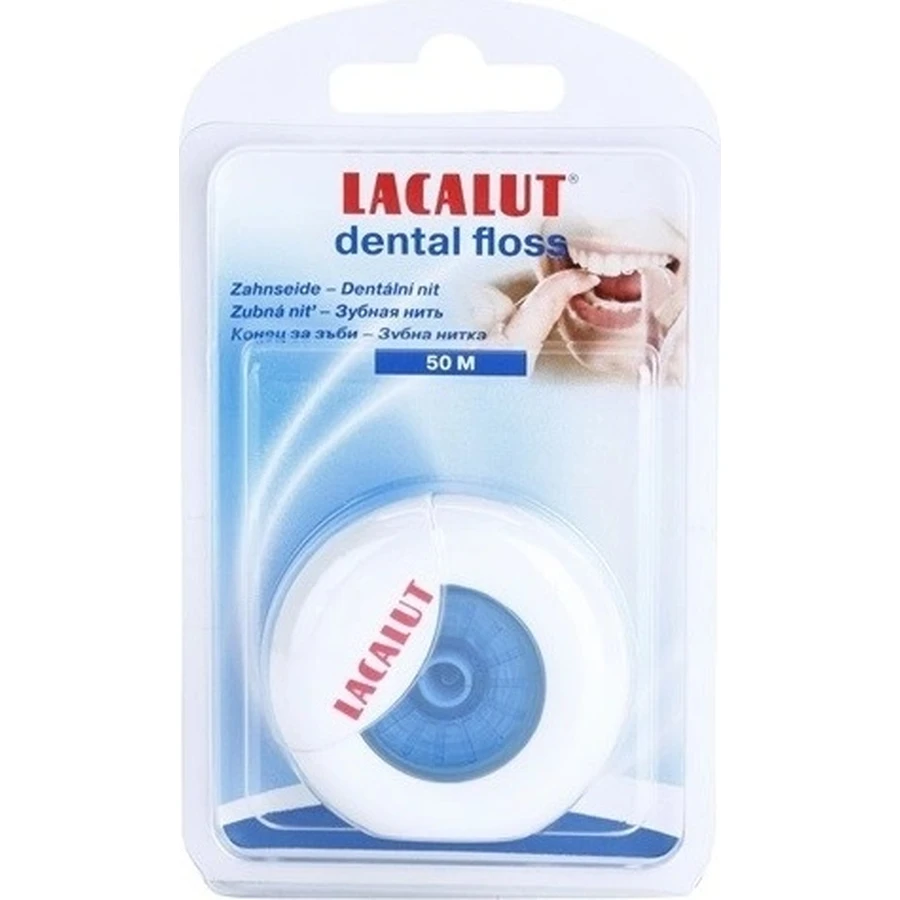 Зубная нить LACALUT 50M 1×1шт, зубная нить: цены и характеристики