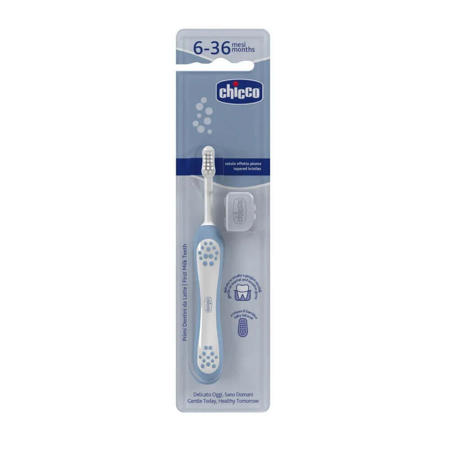Детская зубная щетка Indigo, 6-36 месяцев, 1 штука, Chicco: цены и характеристики
