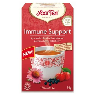 Yogi Tea Organic Immune Support, чай для підтримки імунітету, 2 г х 17 пакетиків