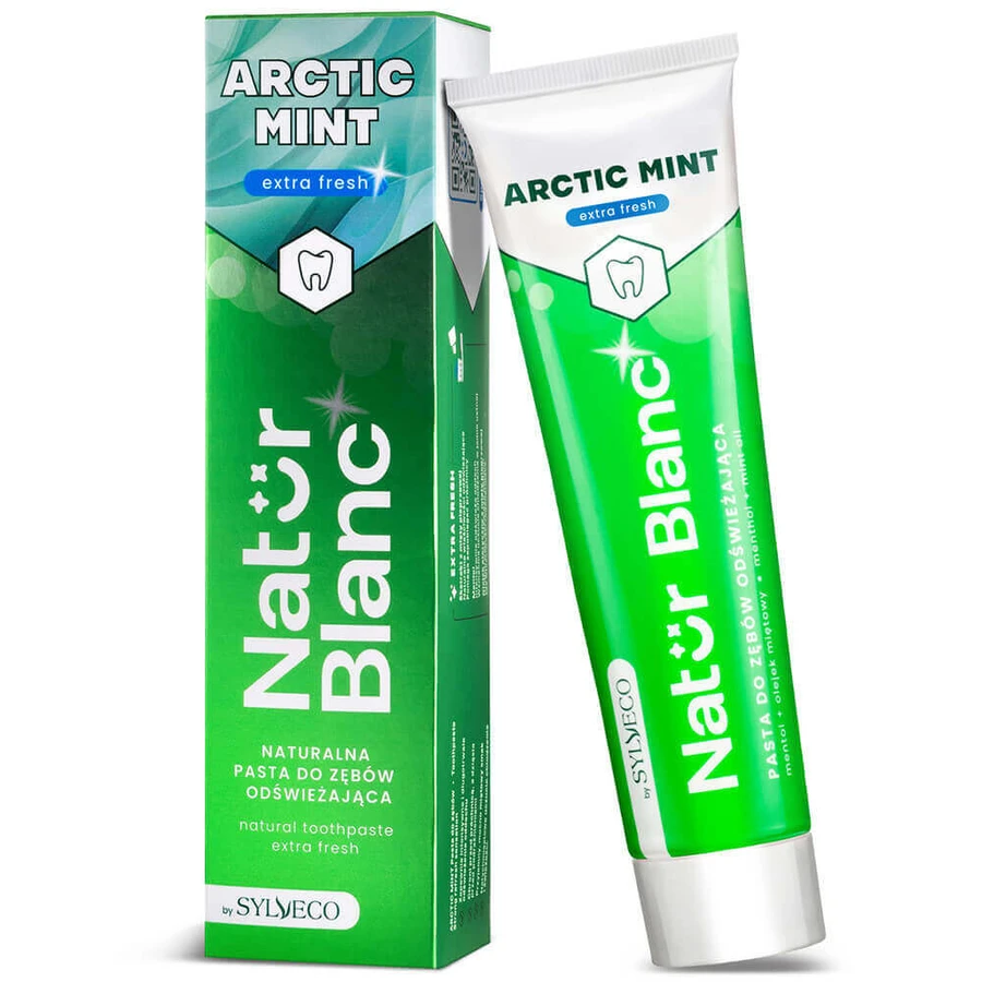 Sylveco Natur Blanc, зубная паста для урожая, Арктическая мята, 100 г: цены и характеристики