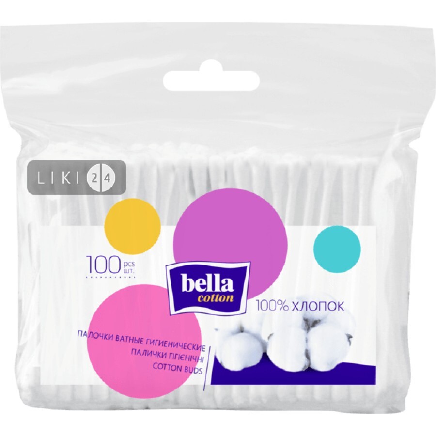 Ватні палички Bella Cotton 100 шт: ціни та характеристики