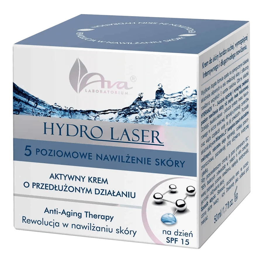 AVA Hydro Laser Active Дневной крем с усовершенствованным эффектом SPF15, 50 мл: цены и характеристики