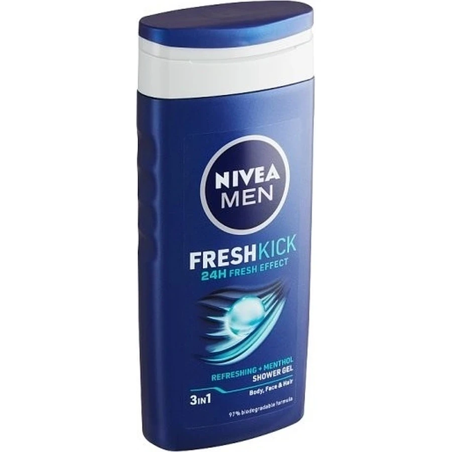 NIVEA Men Гель для душа Cool Kick 250 мл 1×250 мл, охлаждающий эффект: цены и характеристики