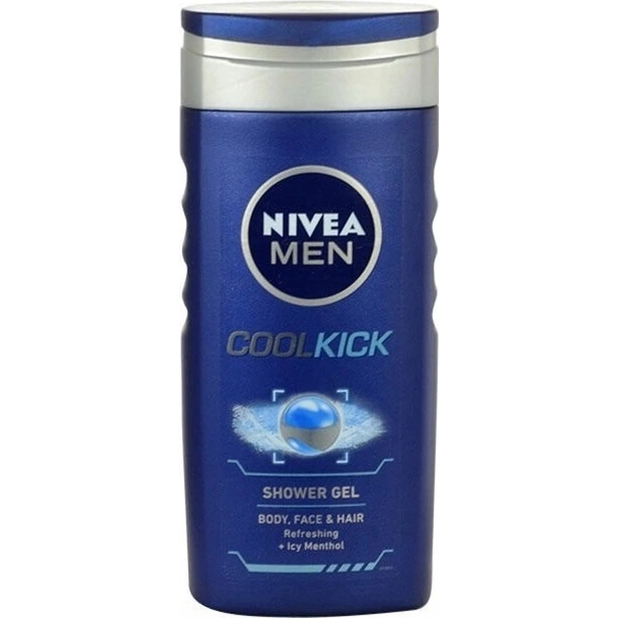 NIVEA Men Гель для душа Cool Kick 250 мл 1×250 мл, охлаждающий эффект: цены и характеристики