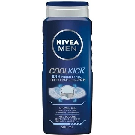 NIVEA Men Гель для душа Cool Kick 250 мл 1×250 мл, охлаждающий эффект: цены и характеристики