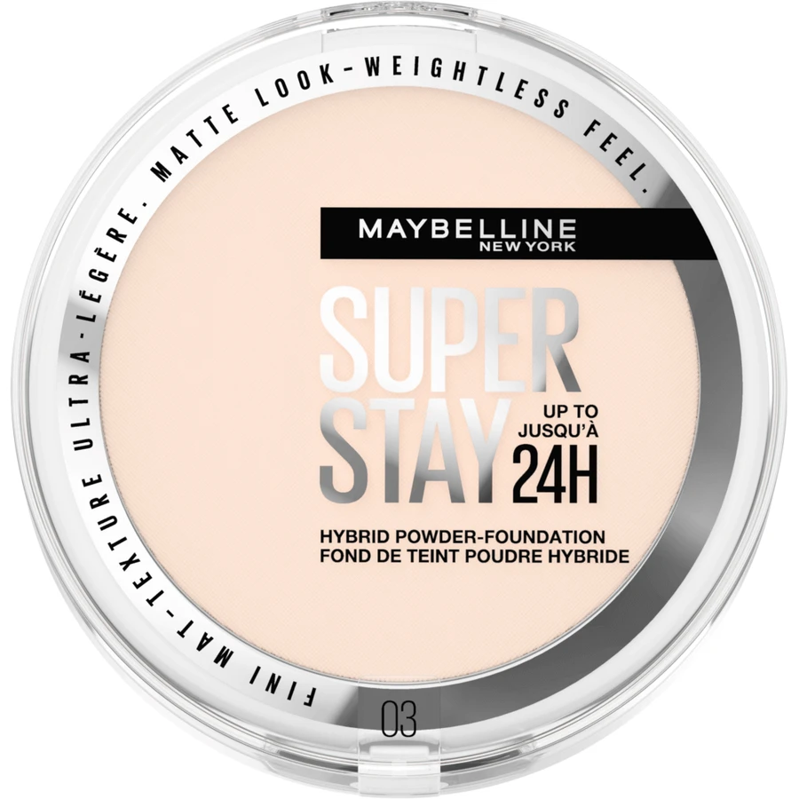 Maybelline New York SuperStay 24H Hybrid Powder-Foundation 03 пудра для обличчя, 9 г: ціни та характеристики