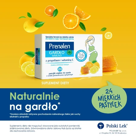 Пренален Polski Lek Gardo Immuno апельсиново-лимонный вкус, 24 пастилки: цены и характеристики