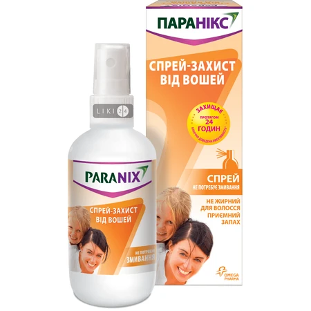 Параникс спрей-защита от вшей, 100 мл: цены и характеристики