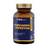 Pureo Health Curcumin + Piperine, 60 вегетарианских капсул