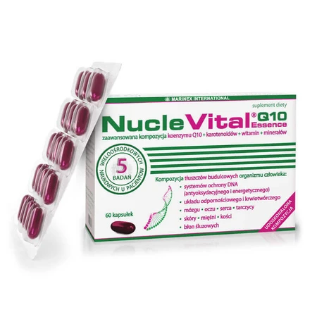 NucleVital Q10 Essence, 60 капсул ДЕФЕКТИРОВАННАЯ УПАКОВКА: цены и характеристики