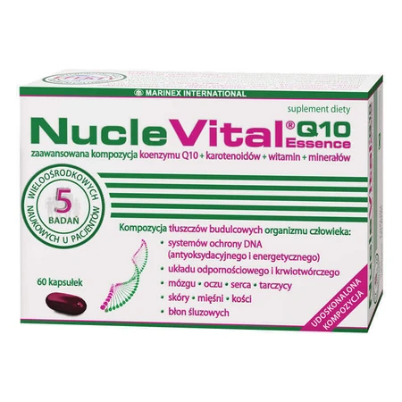 NucleVital Q10 Essence, 60 капсул ДЕФЕКТИРОВАННАЯ УПАКОВКА: цены и характеристики