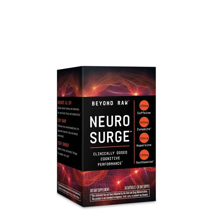 Beyond Raw Neuro Surge, ноотропна формула для когнітивних функцій, 30 cps, GNC: ціни та характеристики
