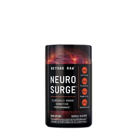 Beyond Raw Neuro Surge, ноотропна формула для когнітивних функцій, 30 cps, GNC: ціни та характеристики