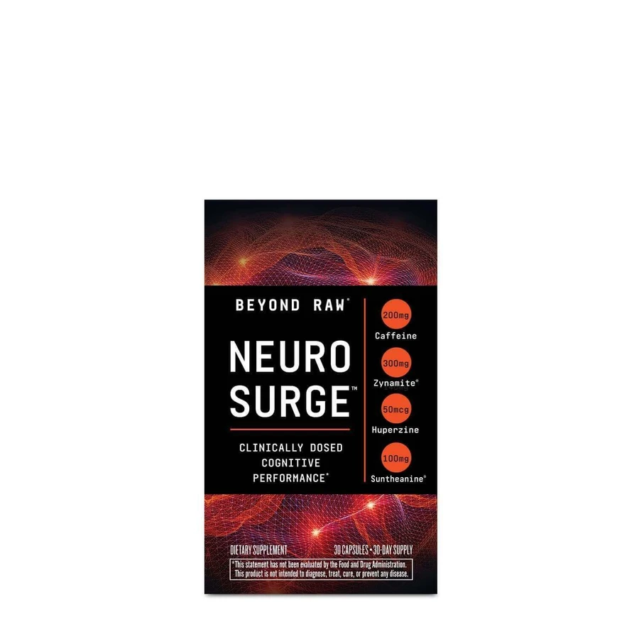 Beyond Raw Neuro Surge, ноотропна формула для когнітивних функцій, 30 cps, GNC: ціни та характеристики
