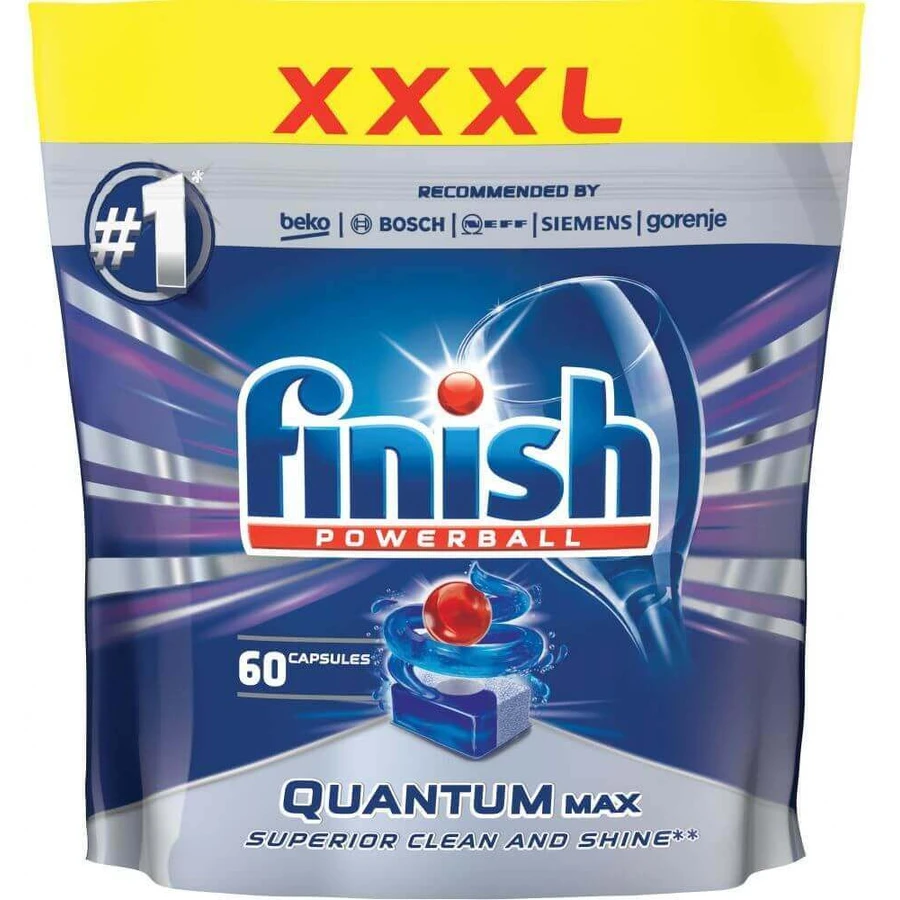 Finish Quantum Max Таблетки для посудомийних машин 60 шт: ціни та характеристики