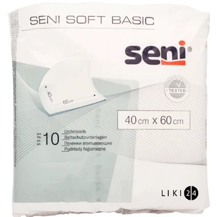 Одноразовые пеленки Seni Soft Basic 40х60 см 10 шт