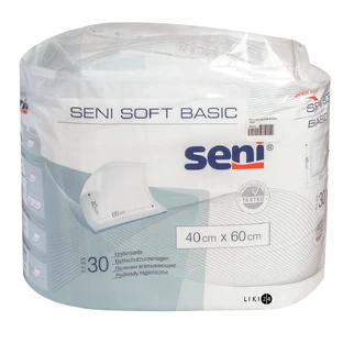 Одноразовые пеленки Seni Soft Basic 40х60 см 30 шт