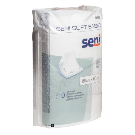 Одноразовые пеленки Seni Soft Basic 60х60 см 10 шт: цены и характеристики