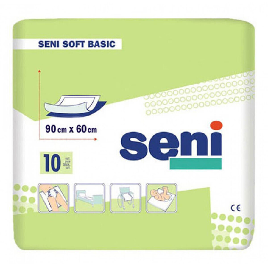 Одноразовые пеленки Seni Soft Basic 90х60 см 10 шт: цены и характеристики