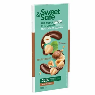 Молочний шоколад з фундуком, 90 г, Sweet & Safe