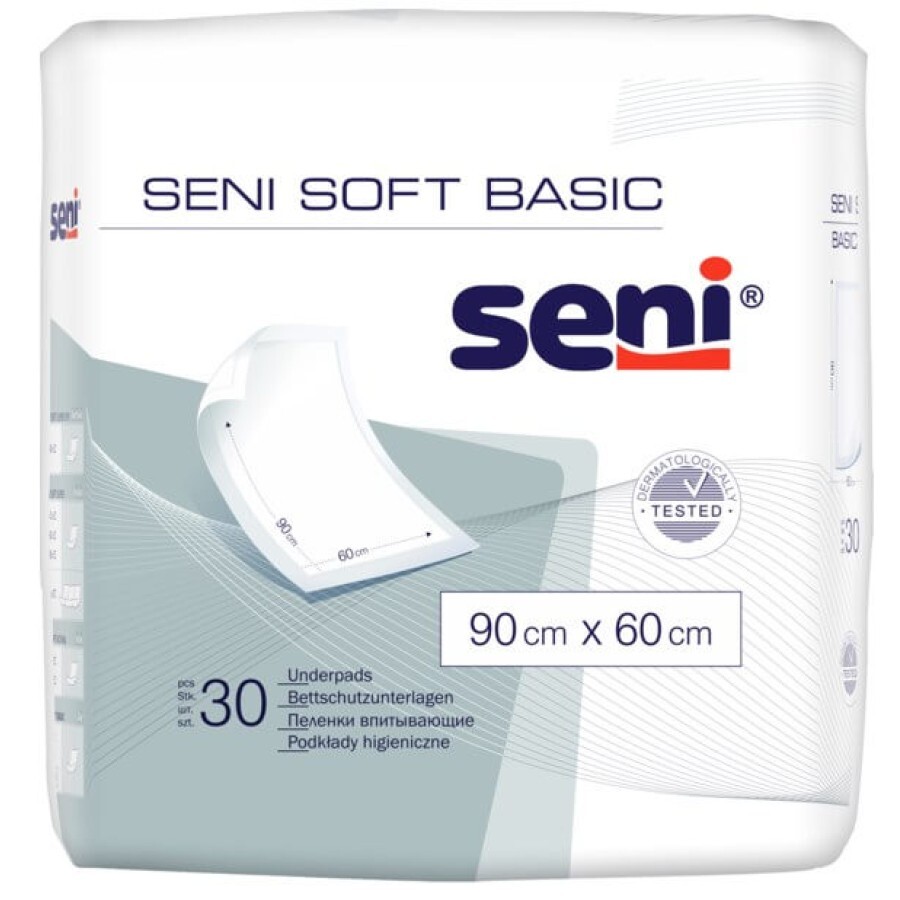 Одноразовые пеленки Seni Soft Basic 90х60 см 30 шт: цены и характеристики