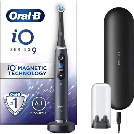 Електрична зубна щітка Oral-B iO 9, чорна 1×1, електрична зубна щітка: ціни та характеристики