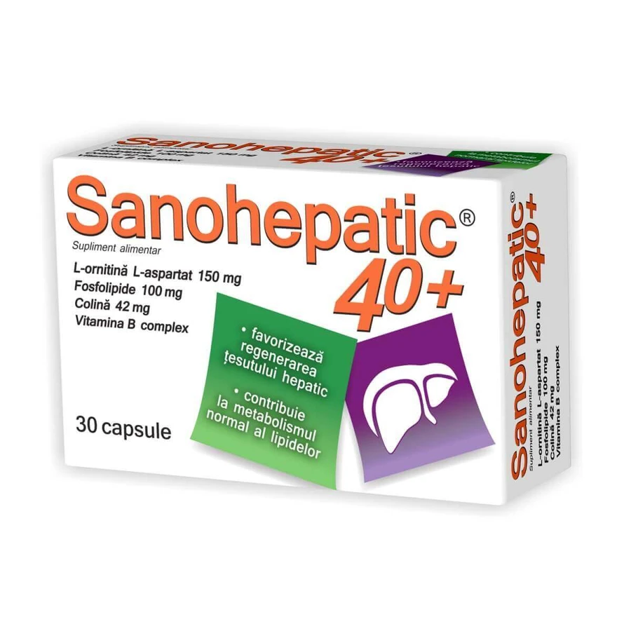 Саногепатик 40+, 30 капсул, Natur Produkt: цены и характеристики