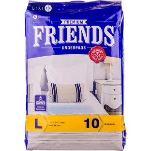 Пеленки для младенцев гигиенические Friends Ultra Thin, 90 см х 60 см №10