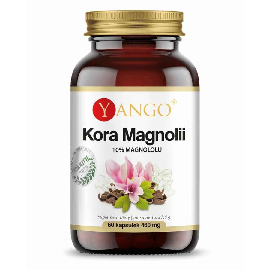 Кора магнолії 10% Магнолол 460мг 60 капсул, Yango: ціни та характеристики