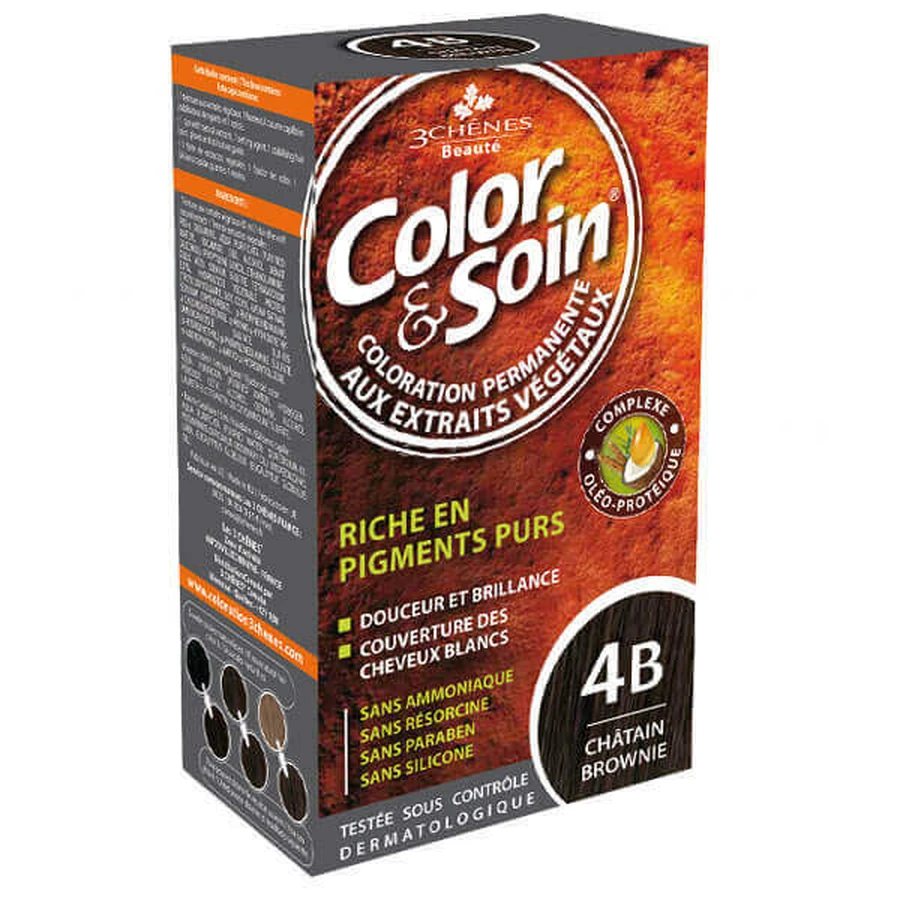 Color&Soin, восковой краситель, 4B brz chestnut, 135 мл: цены и характеристики