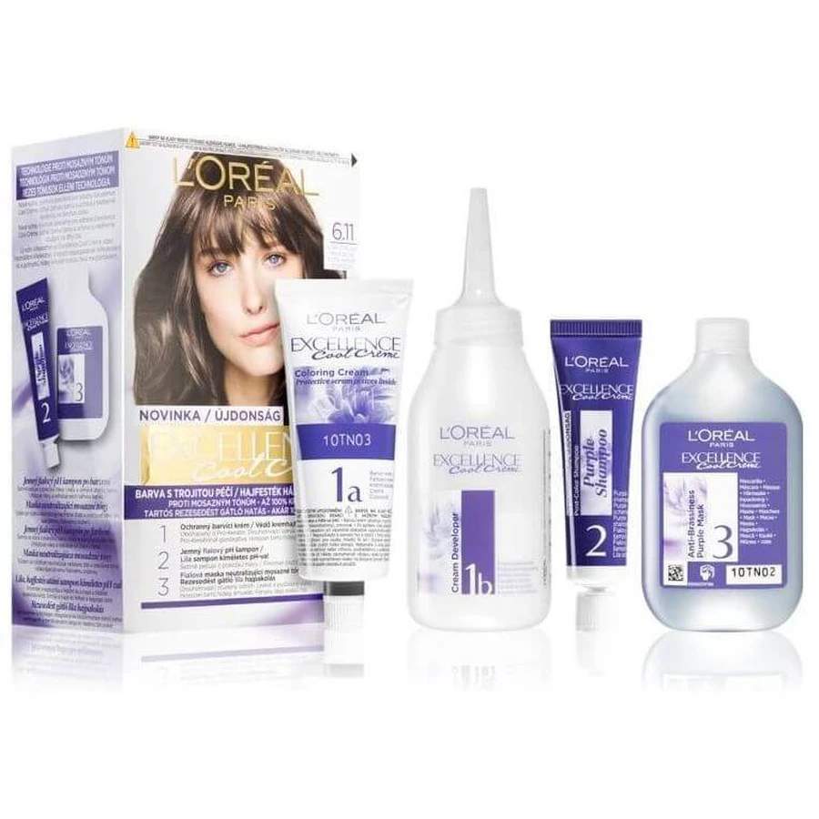 L'Oréal Paris Excellence Cool Creme Permanent Colour 6.11 Ультра пепельный темный блондин: цены и характеристики