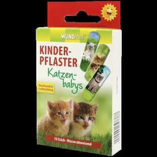 Дитячі пластирі Кошенята, 10 штук, WUNDMed