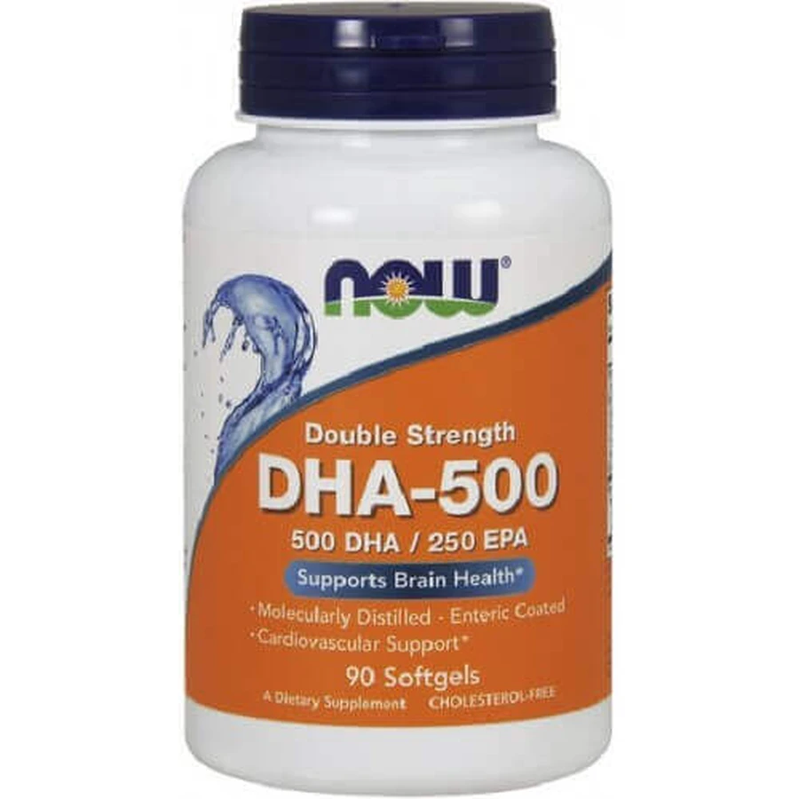 DHA-500 мг Омега 3 x 90 кубиків я, Now Foods: ціни та характеристики
