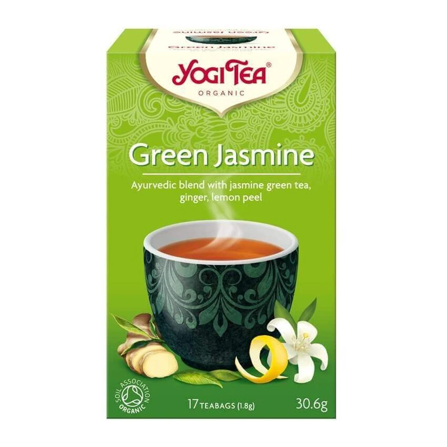 Зеленый жасминовый чай, 17 пакетиков, Yogi Tea: цены и характеристики