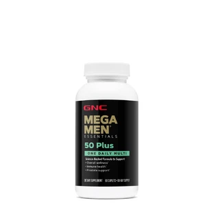 Gnc Mega Men 50 Plus One Daily, мультивитаминный комплекс для мужчин - поддержка глаз, сердца и мозга, 60 тб