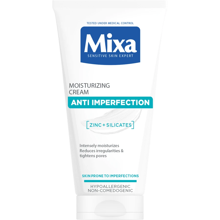 Зволожуючий крем проти недосконалостей Mixa Confusing Anti-Imperfection Moisturizing Cream 2в1 50 мл: ціни та характеристики