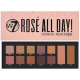 Трояндова палітра для обличчя, W7, Rose All Day Face Palette, 12 кольорів