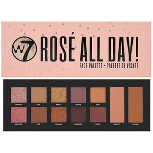 Rose All Day Face Palette, W7, Rose All Day Face Palette, 12 цветов