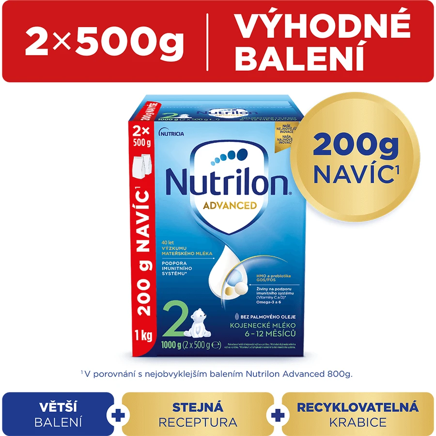 Суха молочна суміш Nutrilon 2 наступна 1000 г: ціни та характеристики