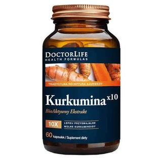 Doctor Life Куркумін х10 Біоактивний екстракт 500 мг дієтична добавка, 60 капсул