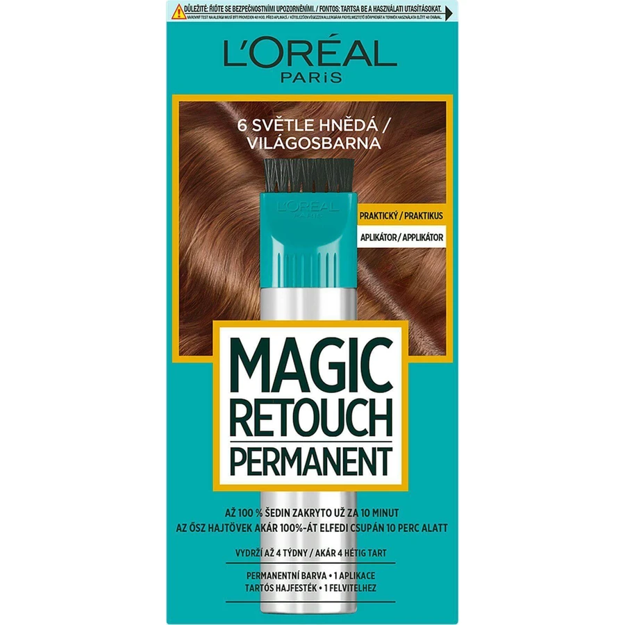 L'Oréal Paris Magic Retouch permanent 6 Light Brown, 27+18 мл: цены и характеристики