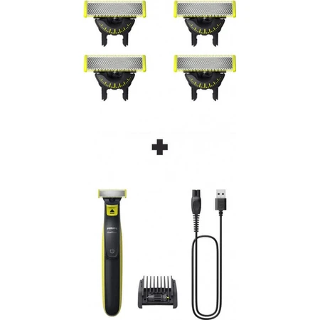 Philips OneBlade QP440/50 Сменные лезвия 360 1×4 шт, сменные лезвия: цены и характеристики