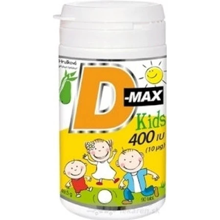 Вітабаланс D-max Kids 400 МО (10 мкг) 1×90 тбл, вітамін D3 для дітей: ціни та характеристики