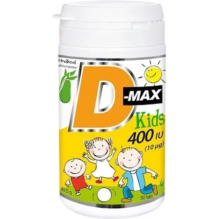 Вітабаланс D-max Kids 400 МО (10 мкг) 1×90 тбл, вітамін D3 для дітей: ціни та характеристики