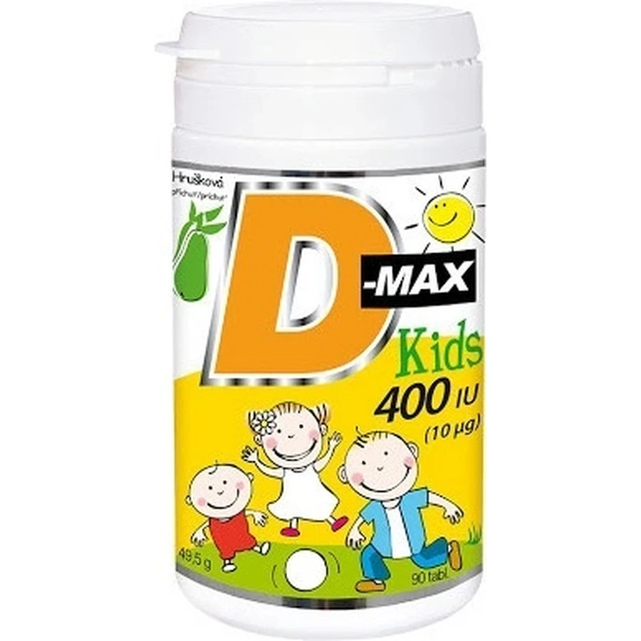 Вітабаланс D-max Kids 400 МО (10 мкг) 1×90 тбл, вітамін D3 для дітей: ціни та характеристики