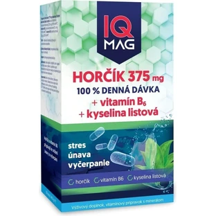 IQ MAG магний 375 мг + B6 + фолиевая кислота 1×60 шт, пищевая добавка
