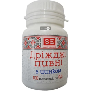 Пивные дрожжи с цинком таблетки, 0,5 г №100